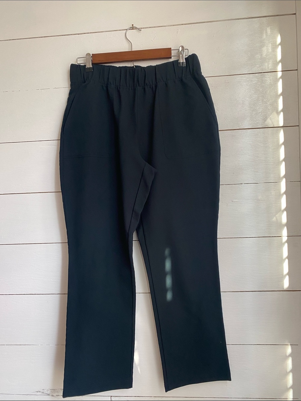 Lands' End Women's Straight-Leg Pants in Navy